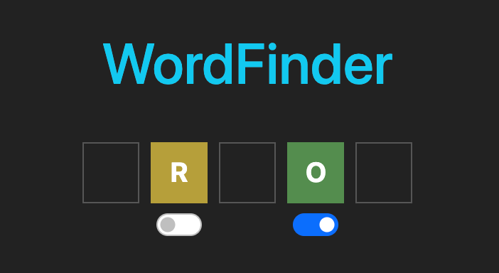 WordFinder - A Wordle Puzzle Helper